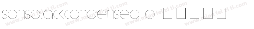 sansblackcondensed o字体转换